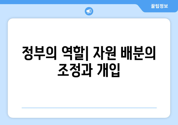 자원의 효율적 배분과 경제