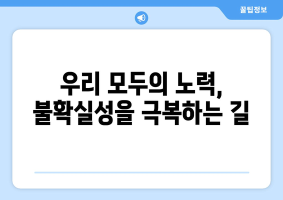 경제적 불확실성의 원인과 그 해결책