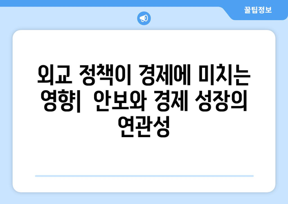 경제와 외교 정책의 상호작용