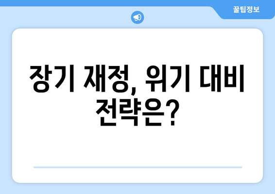 경제 위기를 대비하는 장기 재정 전략